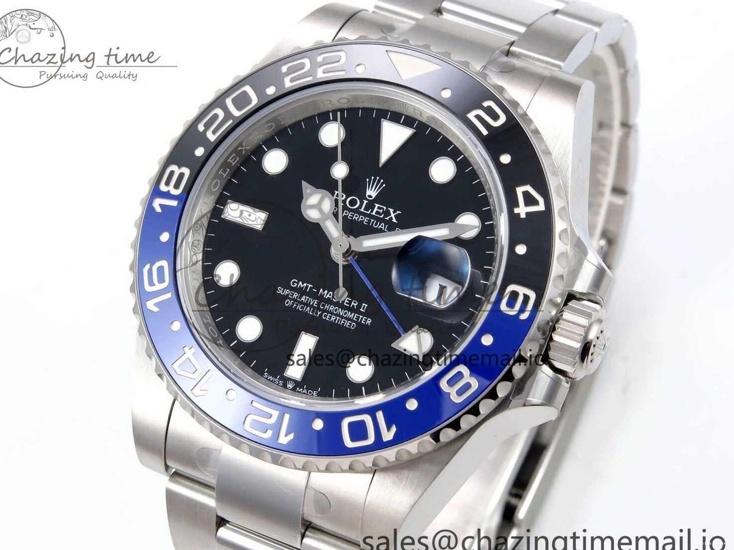 0411 GMT-Master II 126710 BLNR 904L THBF 1:1 Best Edition on Oyster Bracelet SH3285 CHS StreetReady 957
